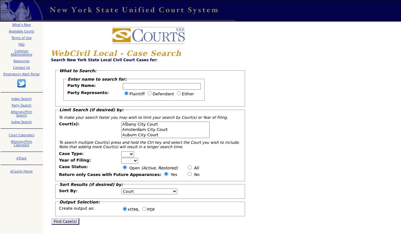 Orchard Park residents directory WebCivil Local party search filters